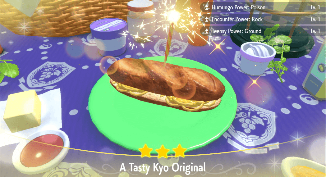 Teensy Power Ground Noodles Sandwich Lv. 1 - Pokemon Scarlet and Violet (SV)