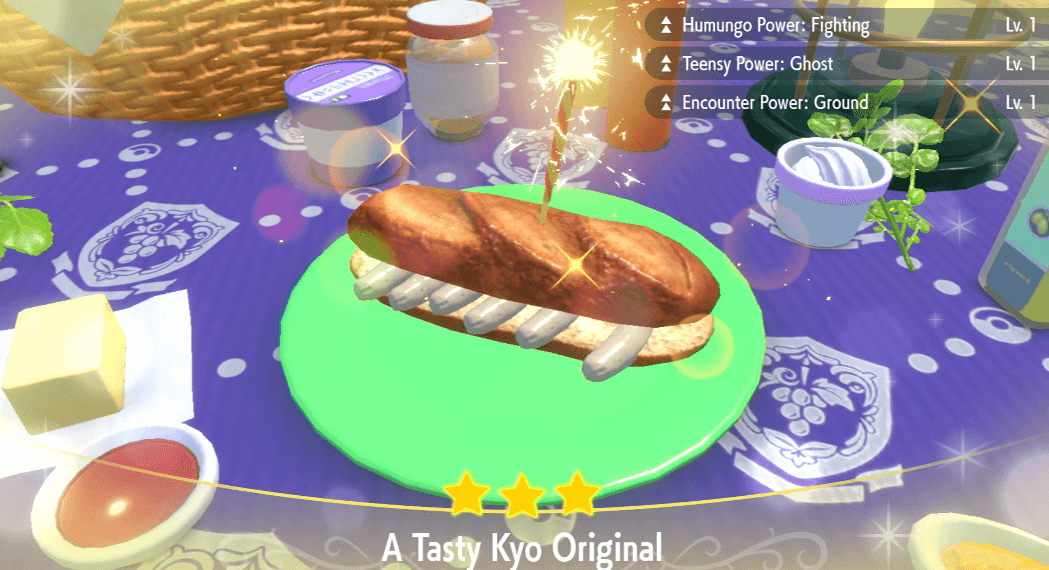 Teensy Power Ghost Herbed Sausage Sandwich Lv. 1 - Pokemon Scarlet and Violet (SV)