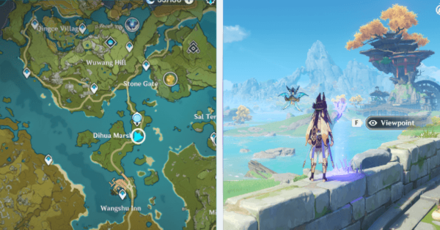 Genshin - Viewpoint in Wangshu Inn