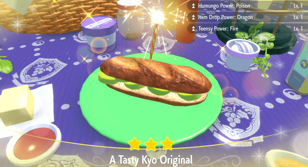 Teensy Power Fire Kiwi Sandwich Lv. 1 - Pokemon Scarlet and Violet (SV)