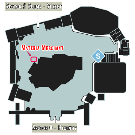 Crisis Core Final Fantasy VII Reunion - Materia Pickup Map Location