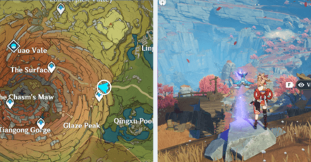 Genshin - Viewpoint in The Chasm Surface