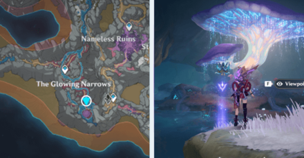 Genshin - Viewpoint in The Glowing Narrows