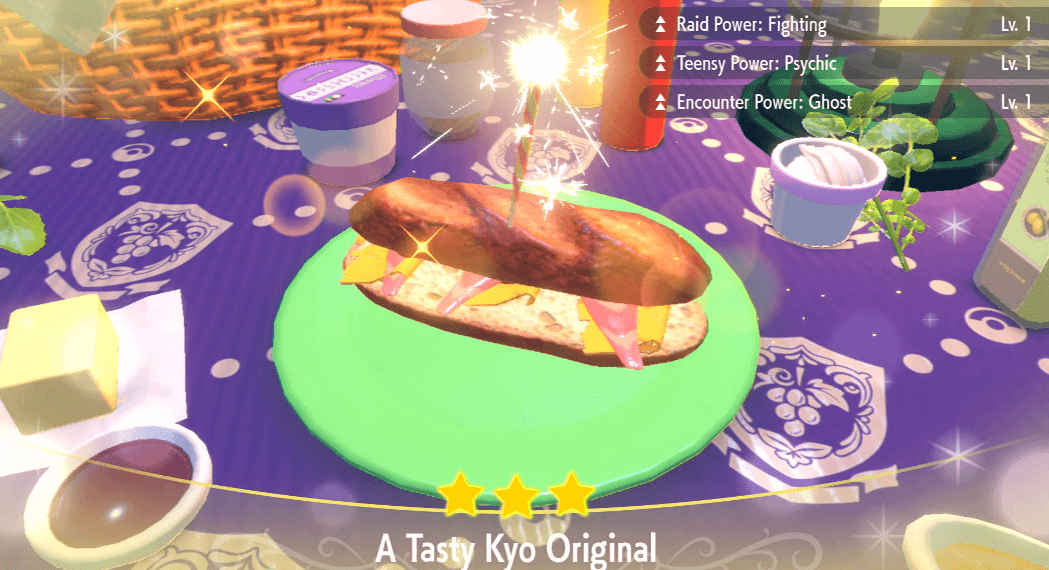 Teensy Power Psychic Smoked Fillet Sandwich Lv. 1 - Pokemon Scarlet and Violet (SV)