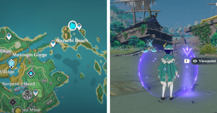 Genshin - Viewpoint in Nazuchi Beach in Kannazuka