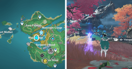 Genshin - Viewpoint in Yashiori Island