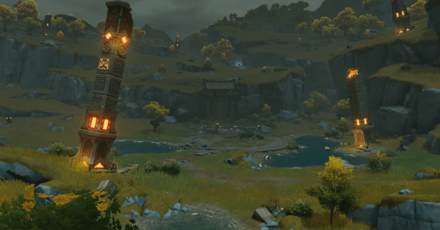 Genshin - Liyue Viewpoint - Nine Pillars of Peace