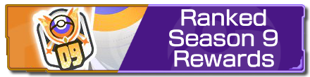Pokemon UNITE - Ranked Season 9 Rewards Partial Banner