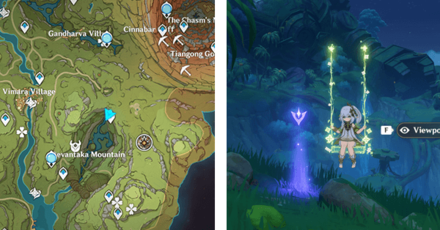 Genshin - Viewpoint in Devantaka Mountain