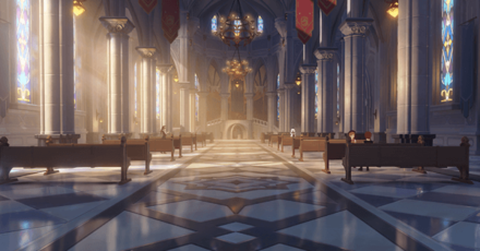 Genshin - Mondstadt Viewpoint - Favonius Cathedral