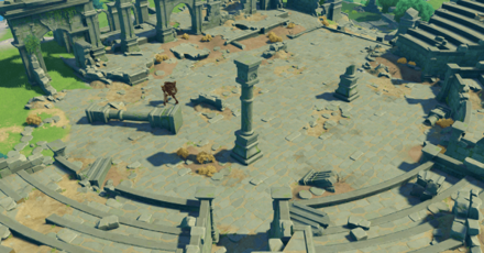 Genshin - Mondstadt Viewpoint - Ancient Thousand Winds Temple