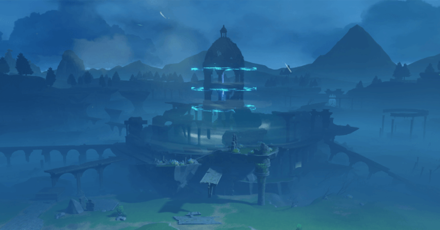 Genshin - Mondstadt Viewpoint - Abandoned Capital of Howling Winds