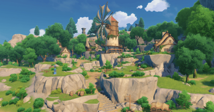 Genshin - Mondstadt Viewpoint - Land of Clear Springs