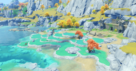 Genshin - Liyue Viewpoint - Weeping Garden