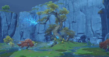 Genshin - Liyue Viewpoint - Moonlit Tree