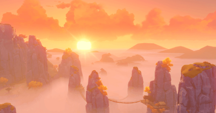 Genshin - Liyue Viewpoint - Mist-Veiled Stone Forest