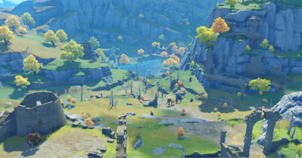 Genshin - Liyue Viewpoint - Dunyu Ruins