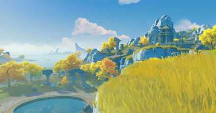 Genshin - Liyue Viewpoint - Ruins of Guili