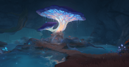Genshin - Chasm Mines Viewpoint - The Great Mushroom