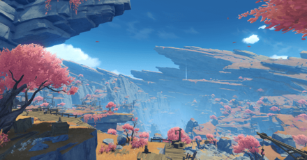 Genshin - Liyue Viewpoint - View from The Chasm