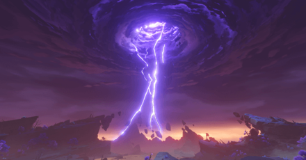 Genshin - Inazuma Viewpoint - Where Swirling Stormclouds Gather