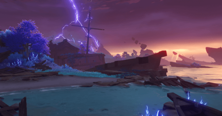 Genshin - Inazuma Viewpoint - The Stranded Flagship