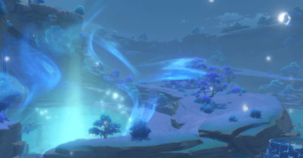 Genshin - Inazuma Viewpoint - The Moon-Bathed Deep