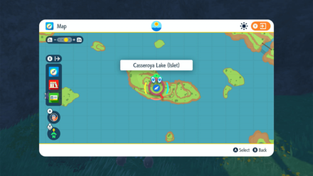 Pokemon Scarlet and Violet (SV) - HP EV Casseroya Lake