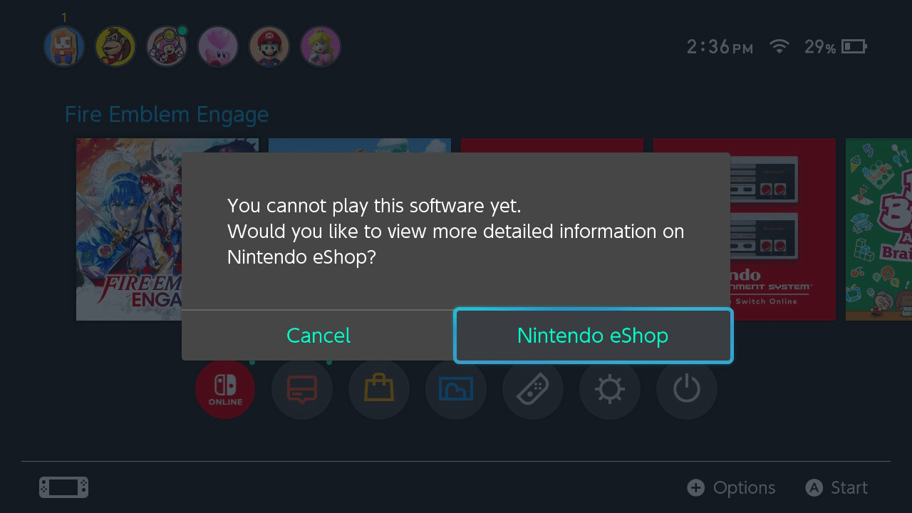 Fire Emblem Engage Software Cannot Play