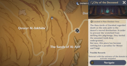 Genshin - How to Get to the City of the Deceased 1 - Turn on the Navigate Function