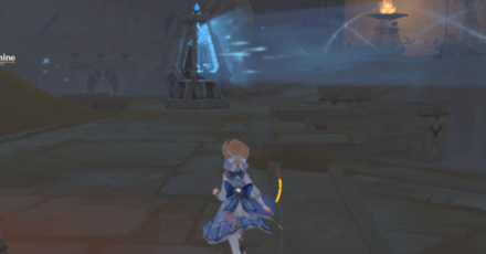 Genshin - The Temple Where Sand Flows Like Tears - Find the activated machine