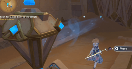 Genshin - The Temple Where Sand Flows Like Tears - Look for a way back to the temple 2-2