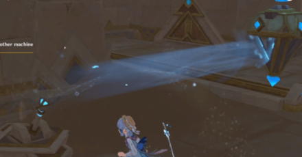 Genshin - The Temple Where Sand Flows Like Tears - Activate the device, and in turn, another machine somewhere 3-2