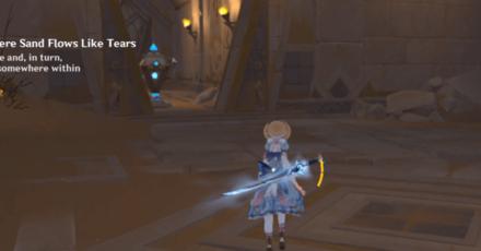 Genshin - The Temple Where Sand Flows Like Tears - Activate the device, and in turn, another machine somewhere 3-1