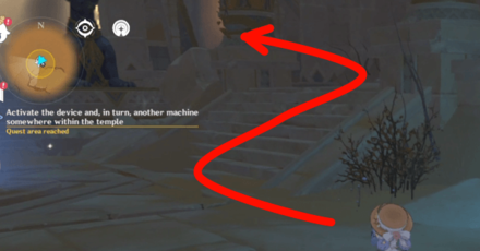 Genshin - The Temple Where Sand Flows Like Tears - Activate the device, and in turn, another machine somewhere 1-3