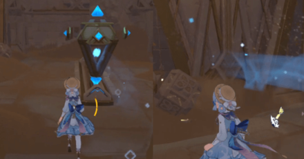 Genshin - The Temple Where Sand Flows Like Tears - Look for a way back to the temple 1-2