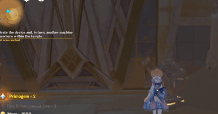 Genshin - The Temple Where Sand Flows Like Tears - Activate the device, and in turn, another machine somewhere 1-2