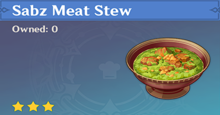 Genshin Impact - How to Get Sabz Meat Stew and Effects