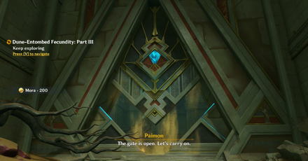 Genshin - Dune-Entombed Fecundity Part 3 - 6 Open the ancient gate