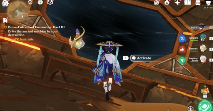 Genshin - Dune-Entombed Fecundity Part 3 - 1 Drive the ancient machine to your destination