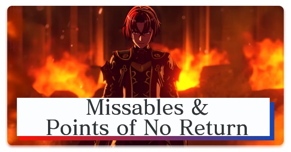 Fire Emblem Engage Missables