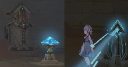 Genshin -  Dune-Entombed Fecundity Part 1 Find another way to enter the central area -Everlight Cell near elevator