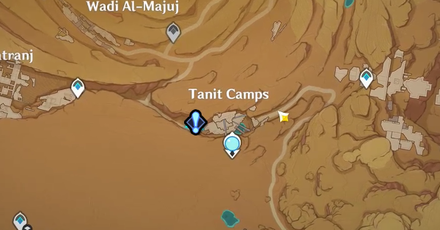 Genshin - Rejoice With Me Unlock Location in Tanit Camps