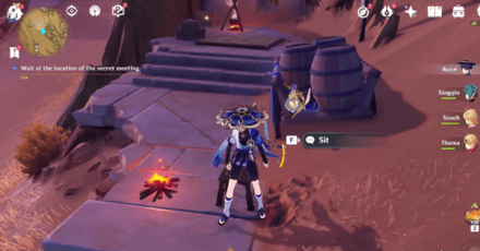 Genshin - Wait at the location of the secret meeting