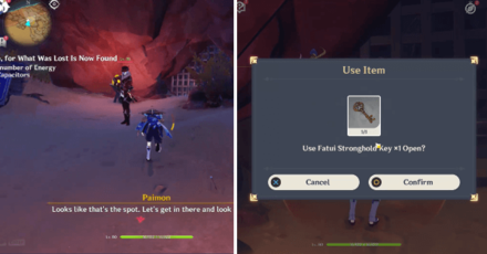 Genshin - Fatui Stronghold Gate Area