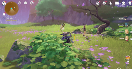 Genshin - Talk to Jeht in front of a bare tree