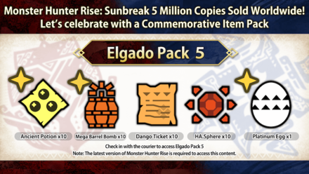 MH Rise Sunbreak - Elgado Pack 5