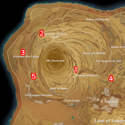 Genshin - Chess Piece Locations