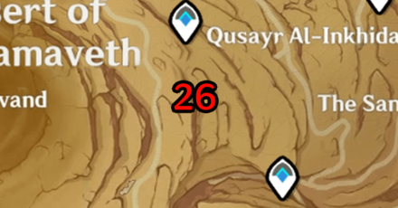 Genshin - Sacred Seal Auricle Desert of Hadramaveth Locations