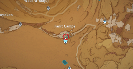 Genshin - Cascade Pool and Sprout Puzzle 1 Map Location